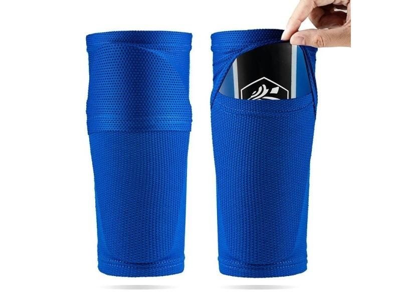 1 Pair Soccer Shin Guard Socks With Pocket Football Training Equipment Carousel 1