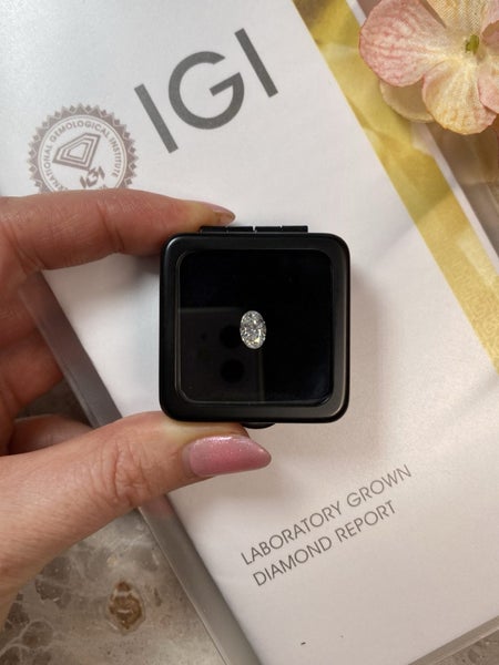 $1 RES ~ $1819 Buy Now * 1.00ct Diamond Oval Brilliant Cut Laboratory Grown Carousel 2