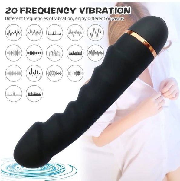 20 Modes Vibrator Soft Silicone Dildo Realistic Penis Carousel 2