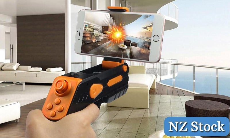 VR AR Bluetooth Games Gun with Phone Holder Carousel 2