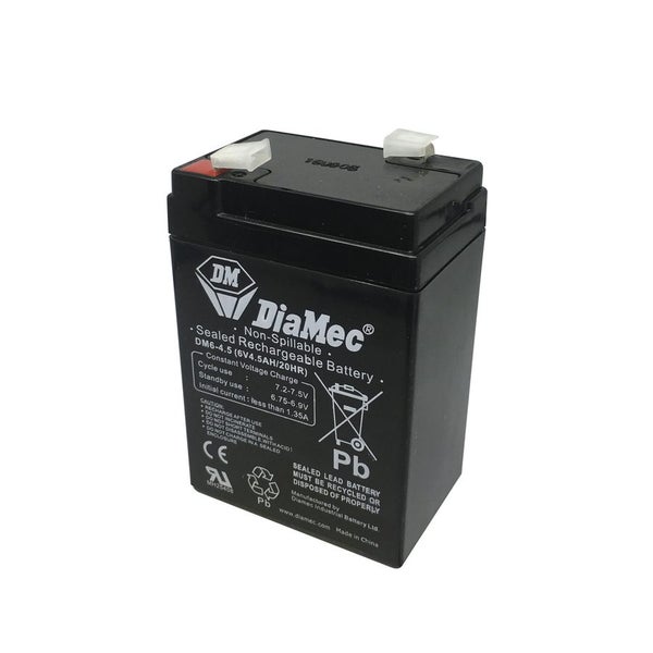 Diamec 6V 4.5Ah SLA Battery (SB2496) Carousel 1