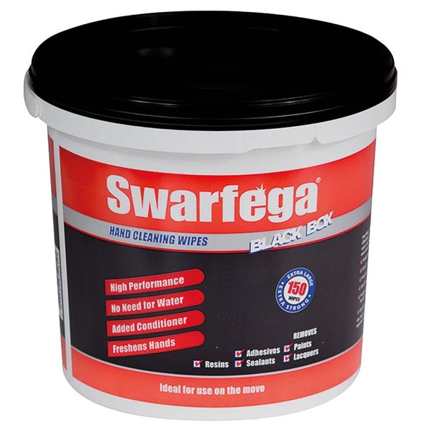 Swarfega Black Box Wipes 150 Per Bucket Carousel 1
