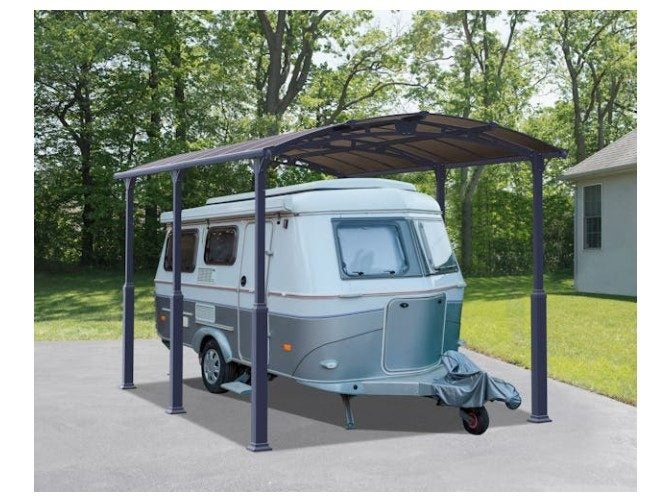 Palram Carport Arcadia Alpine 3.6m x 5.0m Grey Carousel 1