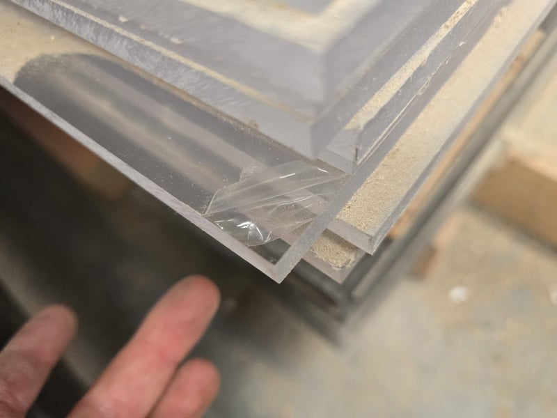 Clear, Acrylic Sheet full sheet 2440x1220x8mm plastic Perspex Carousel 1