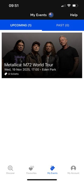 Metallica Ticket x1 to SOLD OUT Auckland show. Seated Ticket.63004014863490111