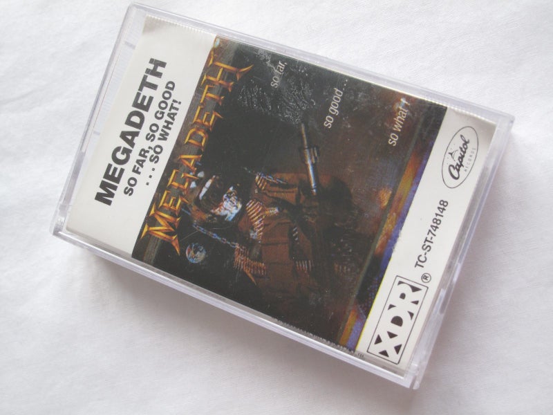 MEGADETH - So Far, So Good... So What! Cassette Tape :) Carousel 1