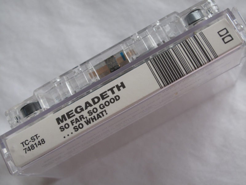 MEGADETH - So Far, So Good... So What! Cassette Tape :) Carousel 7
