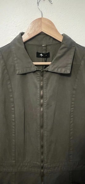 Byron Bay Designer Thrills Jumpsuit /Boiler Suit - Khaki - Size 1063039329233921112