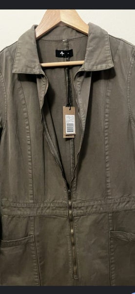 Byron Bay Designer Thrills Jumpsuit /Boiler Suit - Khaki - Size 1063039329233921113