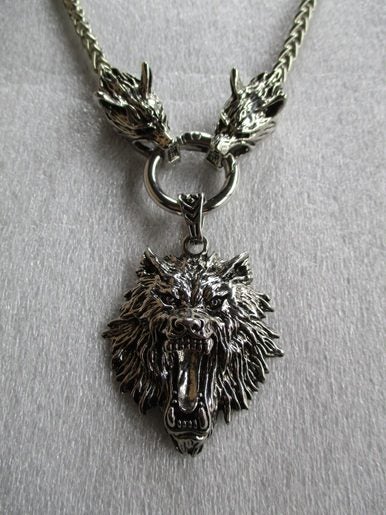 ODIN-INSPIRED WOLF PENDANT NECKLACE - NORDIC STYLE FOR MEN Carousel 2