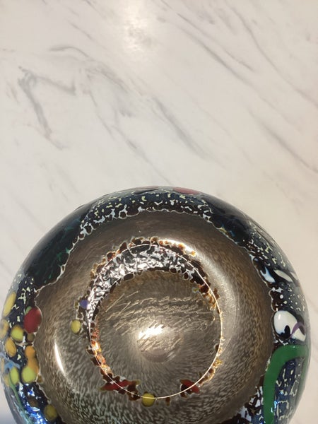 Kosta Boda meteor signed art glass vase63004014876035111