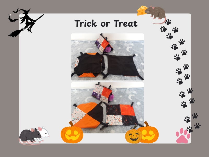 3 Piece Rat Hammock Set Trick or Treat (Flat, Double Bed, Tent) Carousel 1