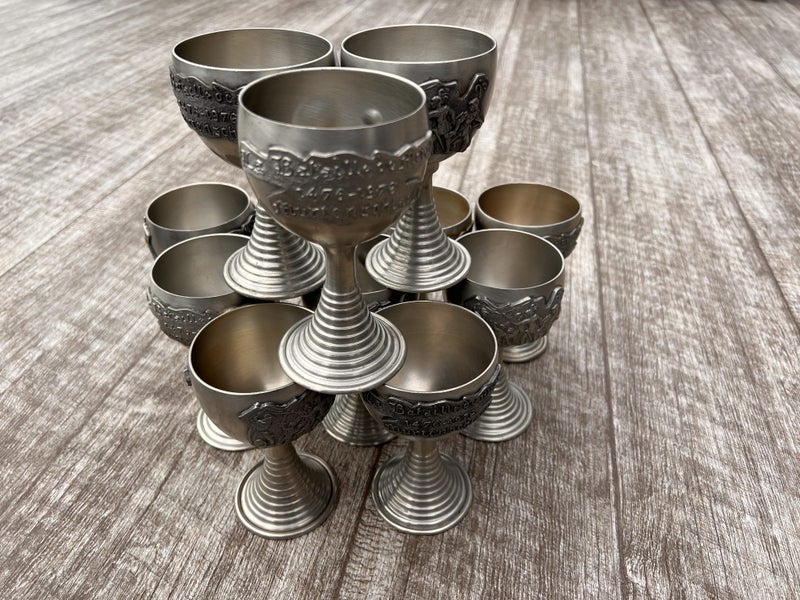 Pewter Jug and Goblets Swiss62995622937474114