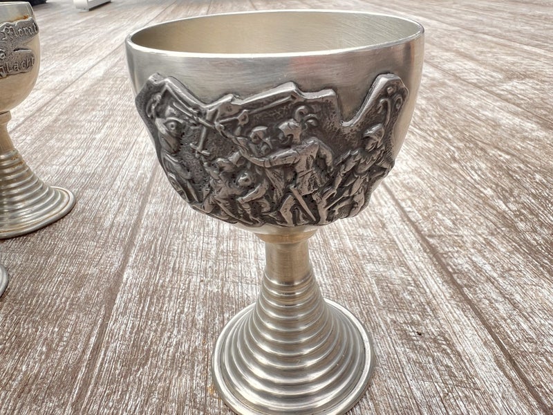 Pewter Jug and Goblets Swiss62995622937474113