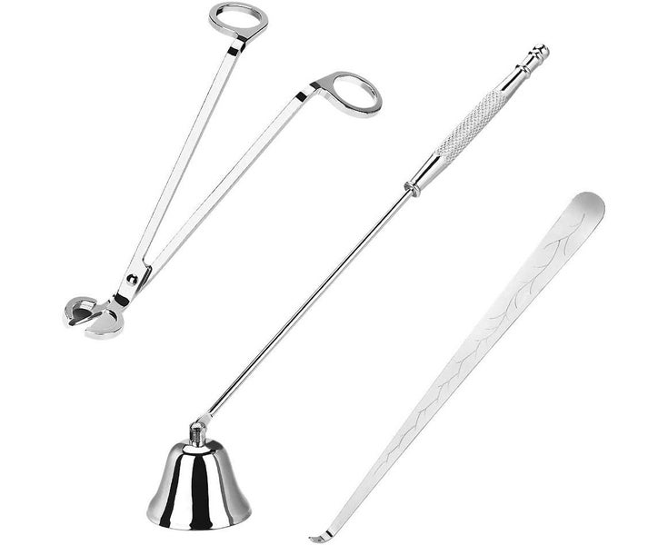 Candle Accessory Set, 3-in-1 Candle Accessories Tool Set with Candle -Silver Carousel 1