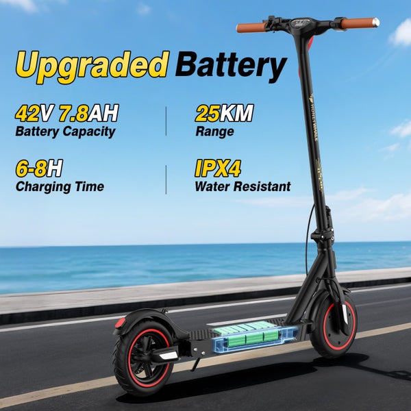 Promo! 32KM/H-Up to 25KM-Spring Suspension-Electric Scooter E9T Carousel 2