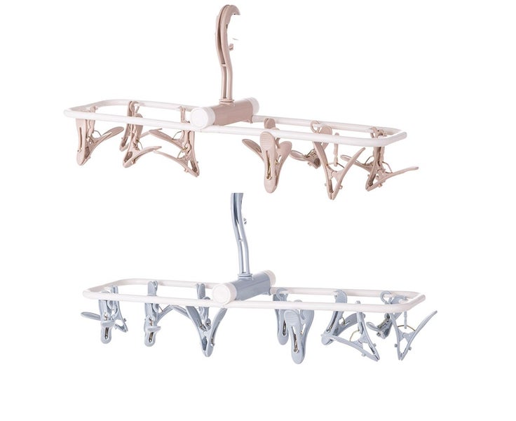 2pcs Clothes Drying Racks Folding Portable Underwear Hangers Hanging Drying Carousel 1