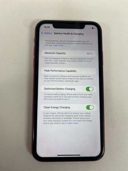 iPhone 11 Red 64GB – 100% Battery Health – Good Condition62982324328961112