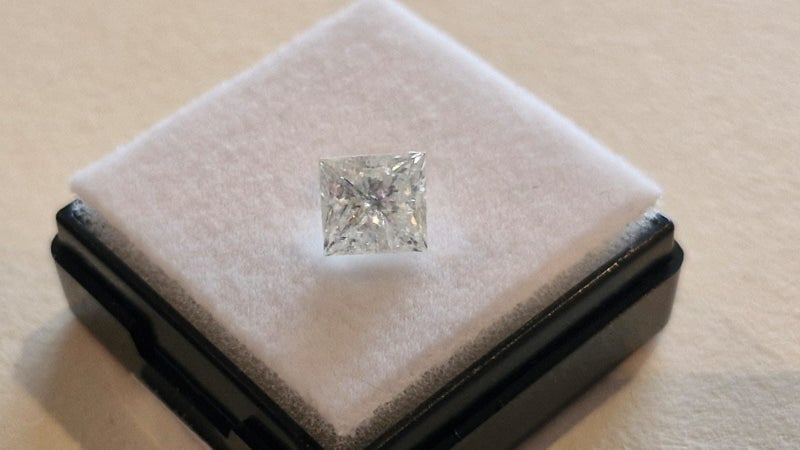$1 RES * Value $10,353.00 * 1.51ct Princess Large White Diamond Loose IGL CERT62998344666115113