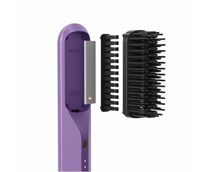 Cordless Hair Straightener Brush Portable Negative Ion Heating Hair Straighte Carousel 4