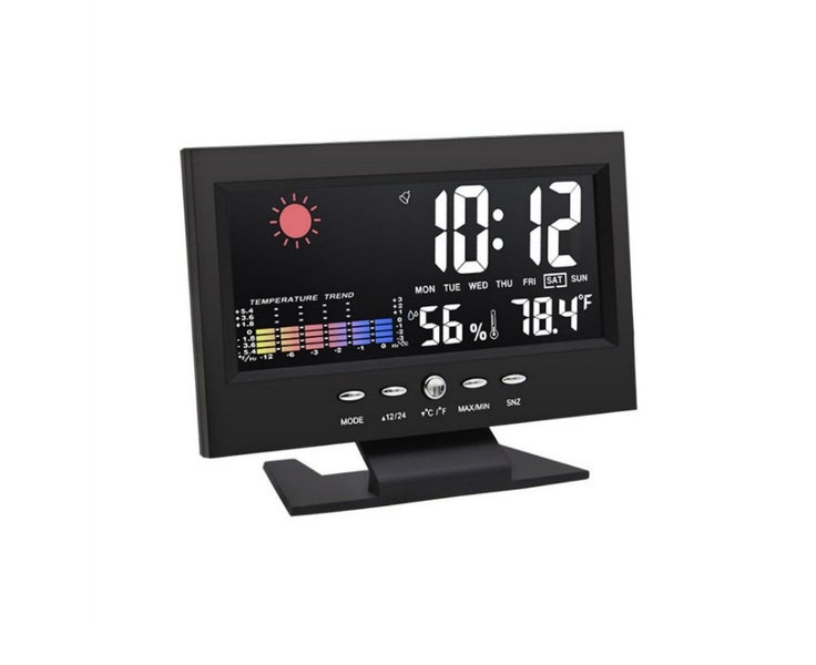Color screen display temperature and humidity sound-controlled electronic ala Carousel 1