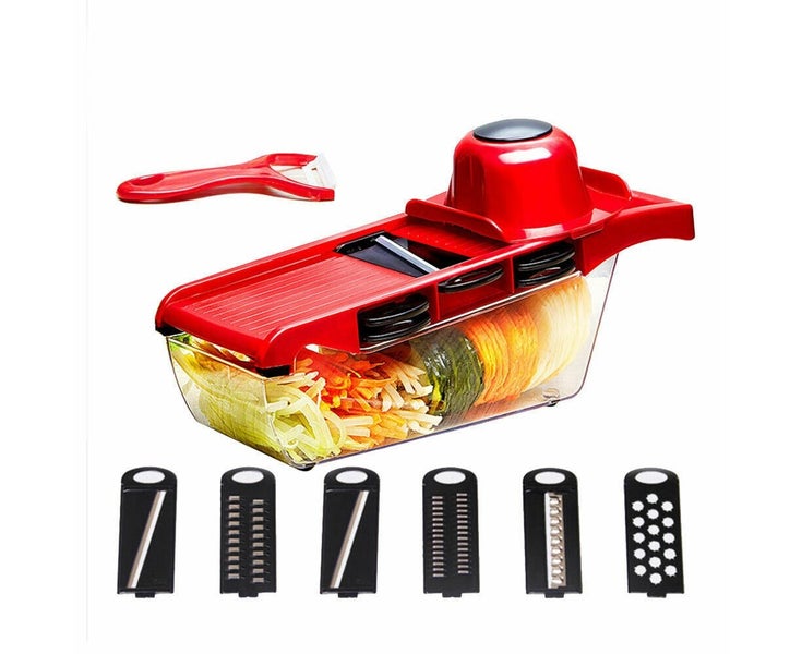 Chopper Vegetable Fruit Julienne Cutter Veg Peeler Mandolin Slicer Carousel 1
