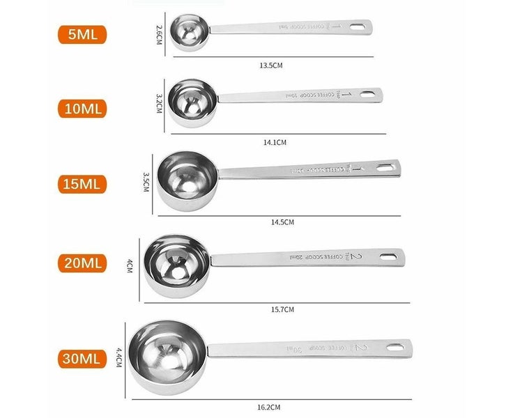 Steel 15ML Coffee Scoop Measuring Spoon Tablespoon Powder Spoon Carousel 2