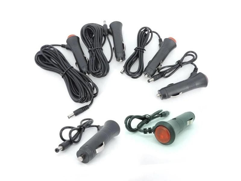 DC 12V 24V Car Adapter Charger Lighter Power Supply Extension Cable Plug Cord Carousel 1
