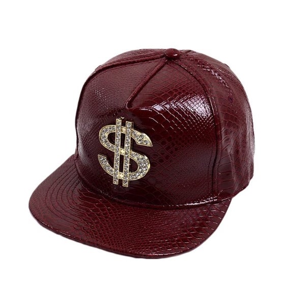 $1R: Hip Hop CELEBRITY Style RED Bling Dollar Sign Statement Streetwear Hat CAP62983258689155116
