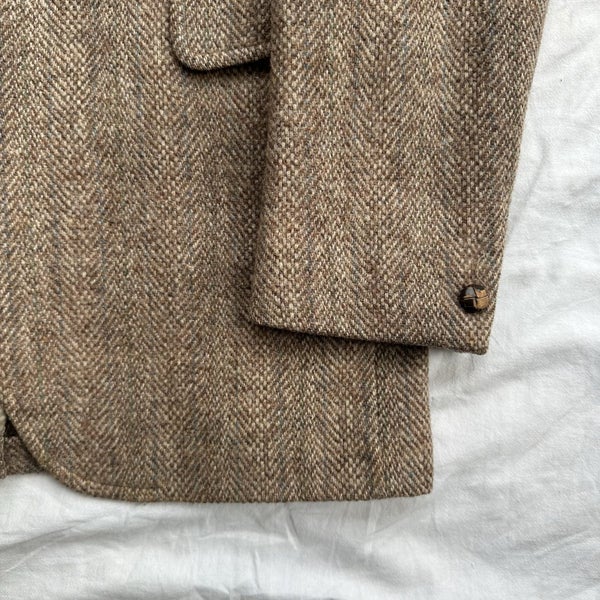 Vintage Harry Ballot Harris Tweed Scottish Hand Woven USA Made Blazer Jacket Carousel 2