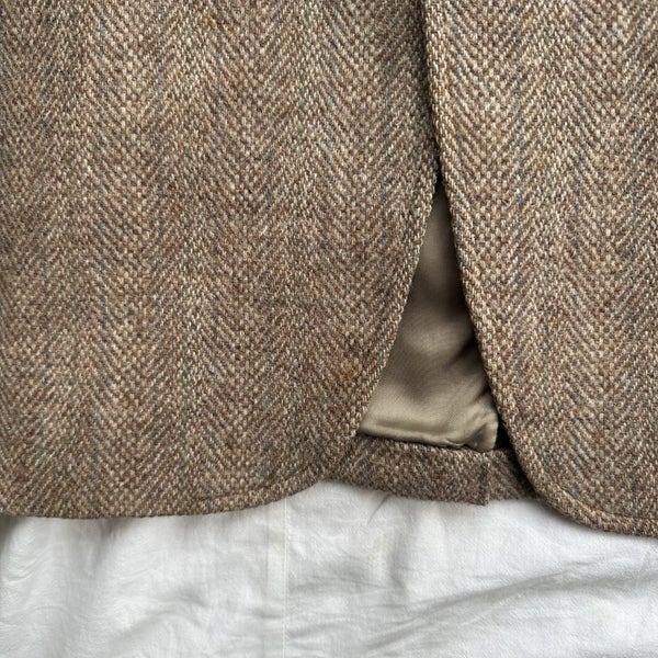 Vintage Harry Ballot Harris Tweed Scottish Hand Woven USA Made Blazer Jacket62983258700546112