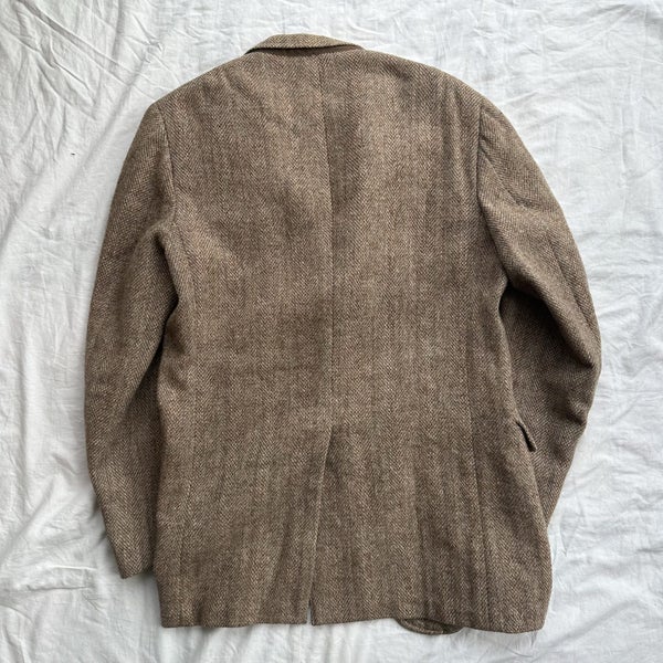 Vintage Harry Ballot Harris Tweed Scottish Hand Woven USA Made Blazer Jacket Carousel 8