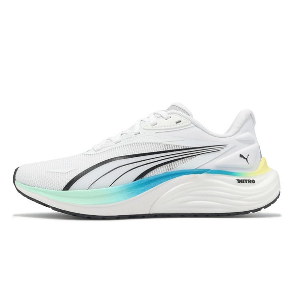 Puma Electrify Nitro 4 JR White Mint Melt Speed Blue Kid Youth Running 401508-03 Carousel 1