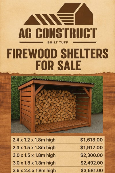 Firewood Shelters available now - Ready62998666399107111