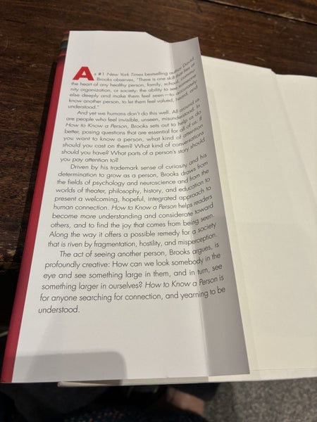 HOW TO KNOW A PERSON by David Brooks Recommended by Bill Gates BEST SELLING62987927657473111