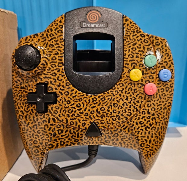 SEGA Dreamcast Leopard Print Official Controller Carousel 1