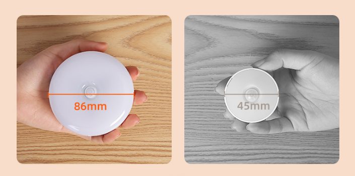 2PCS Rechargeable LED Motion Sensor Light Wireless Cabinet Wardrobe Night Lamp Carousel 2