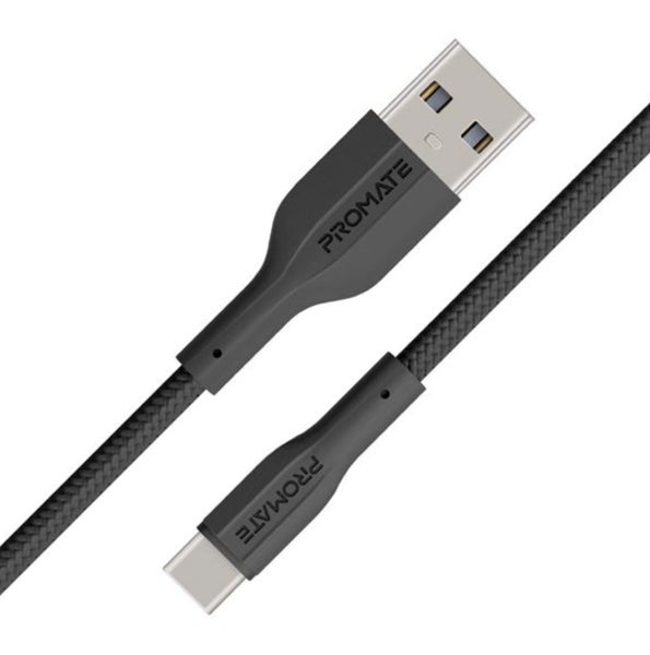 PROMATE 1M USB-A to USB-C Super Flexible Cable. Supports 2A Carousel 1