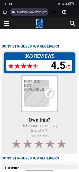 Sony STR-DE595 AV Receiver Audiophille quality solid power check reviews ! Carousel 2