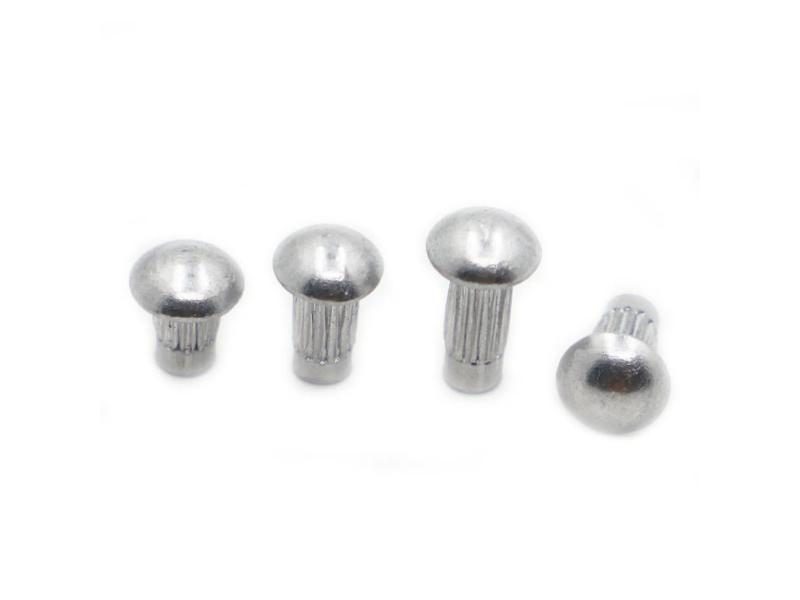 50/100pcs GB827 M2 M2.5 M3 M4 Aluminum Round Button Head Knurled Shank Solid Carousel 1