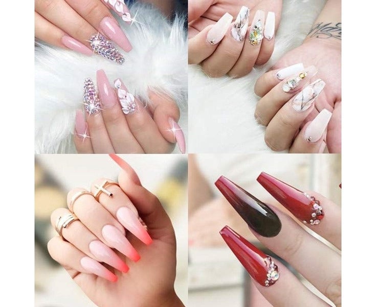 Double-Ended Acrylic Nail Art Brushes Set - Nail Brushes Round Oval Gel Build Carousel 5