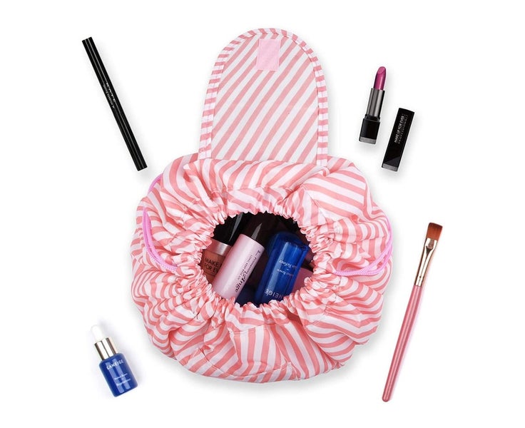 Drawstring Makeup Bag, Portable Makeup Bag, Multi-function Drawstring Travel Carousel 1