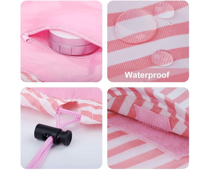 Drawstring Makeup Bag, Portable Makeup Bag, Multi-function Drawstring Travel Carousel 7