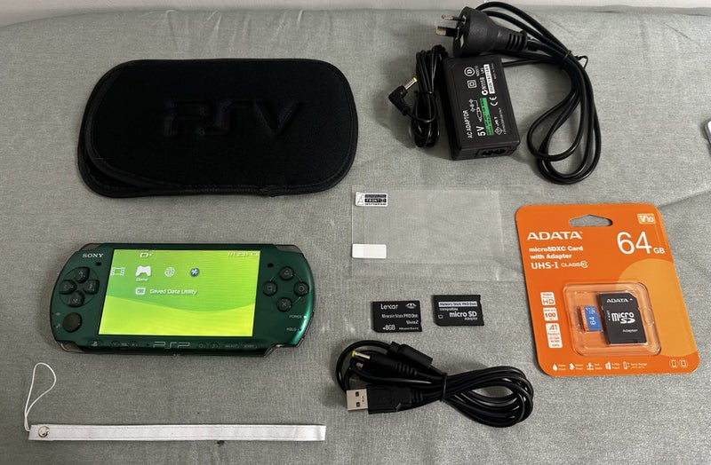 PlayStation Portable (PSP) 3000 – Spirited Green | 64GB | Fully Set Up62986061315075117