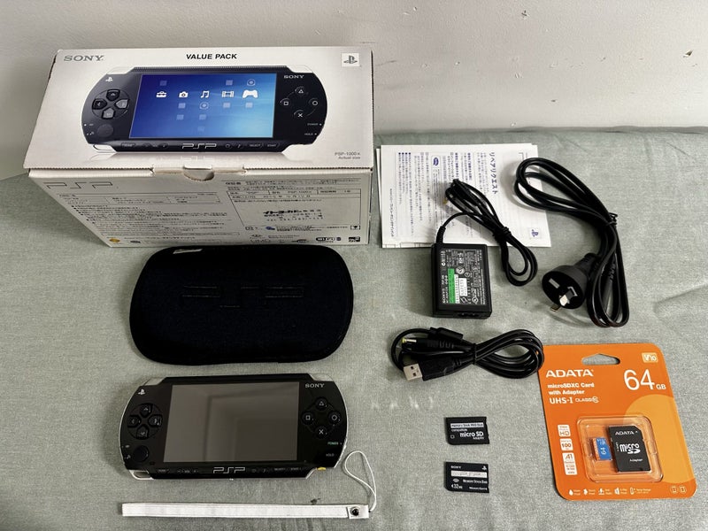 PlayStation Portable PSP 1000 – Piano Black | 64GB | Fully Set Up | Boxed62986994773121115