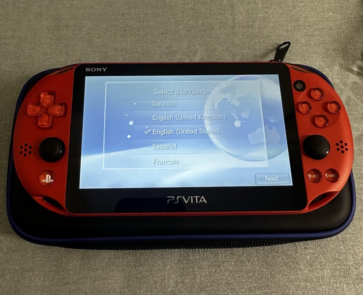 PS Vita PCH-2000 (Slim Model) – Red | 64GB | Fully Set Up62990728742401111