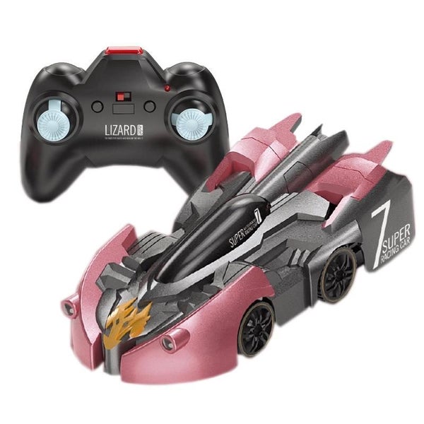 Electric Remote Control Wall Climbing Car For Kids Mini Toy Red Flame Handle Rc Carousel 1