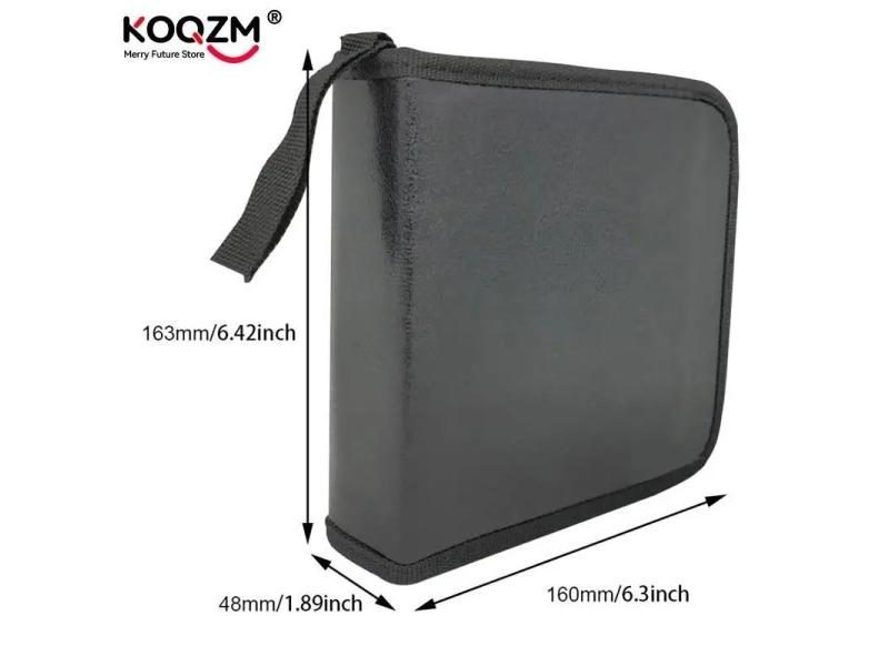 40 Disc CD Storage Bag Case Double-side Hard Album Home DVD Organizer Box Carousel 1