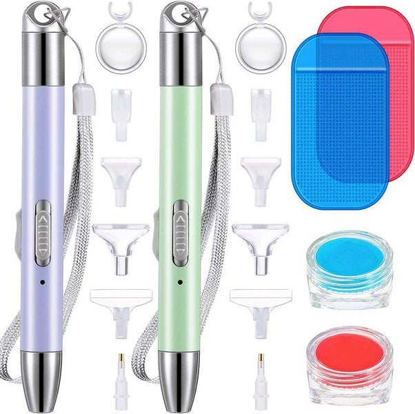 5D Diamond Painting Pen with Light USB Rechargeable Carousel 1