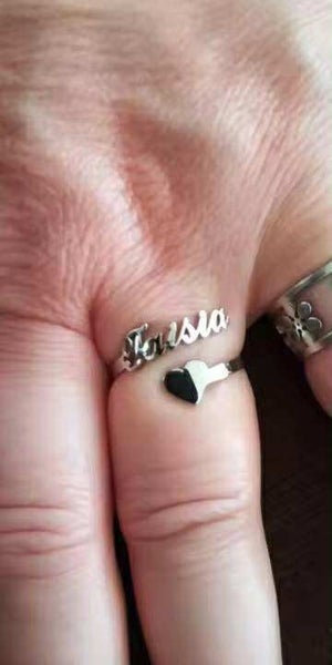 Adjustable personalised ring Carousel 2